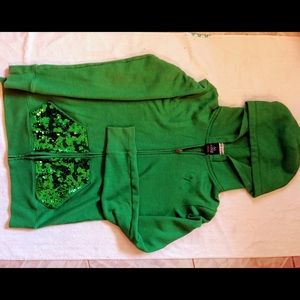 PINK VS sweater in green